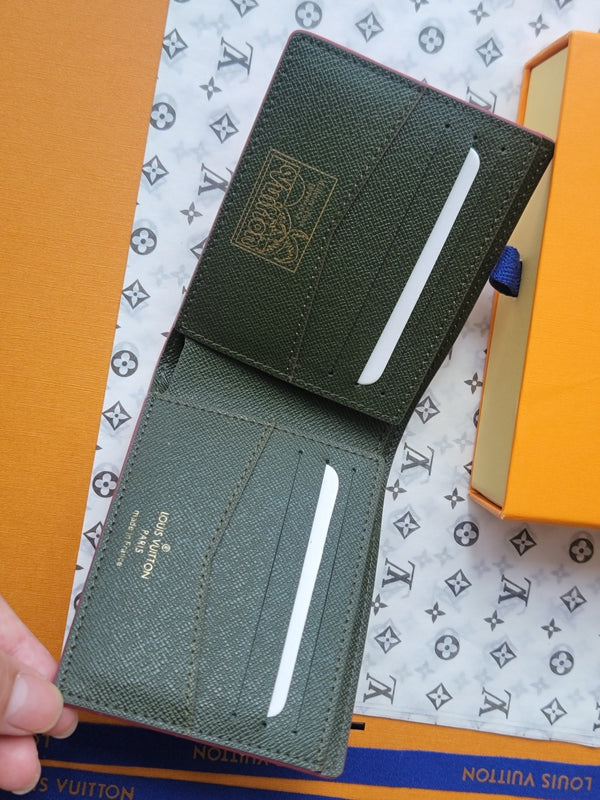 Portafoglio sottile LV 11 cm in tela monogramma rosa 261853