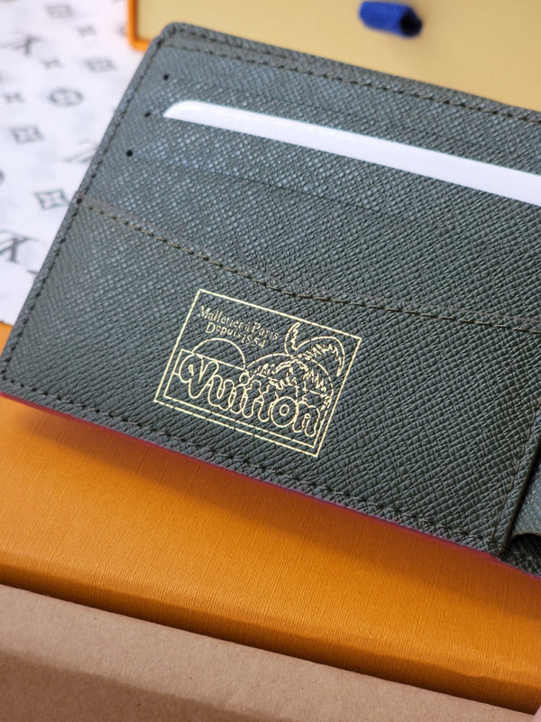 Portafoglio sottile LV 11 cm in tela monogramma rosa 261853