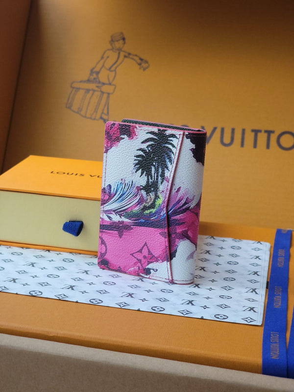 LV Card Holder Pink Monogram Canvas 261856