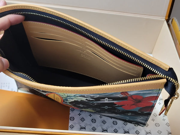 LV Pochette Voyage Clutch Handbag Monogram Canvas 261865