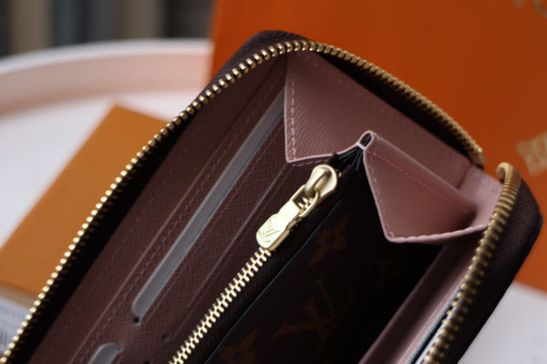 LV Clemence Wallet Light Brown Monogram Canvas N60742