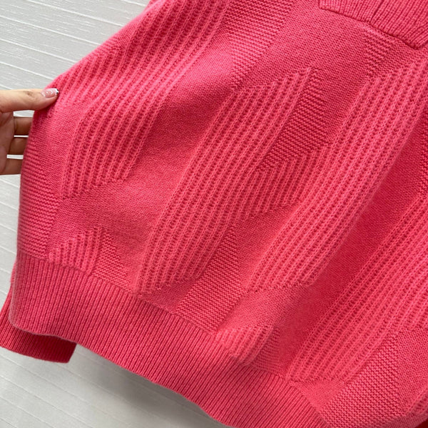 HM Letter Sweater in Red Cashmere