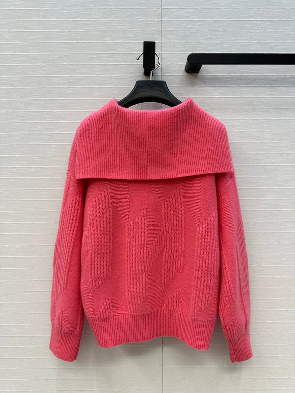 HM Letter Sweater in Red Cashmere