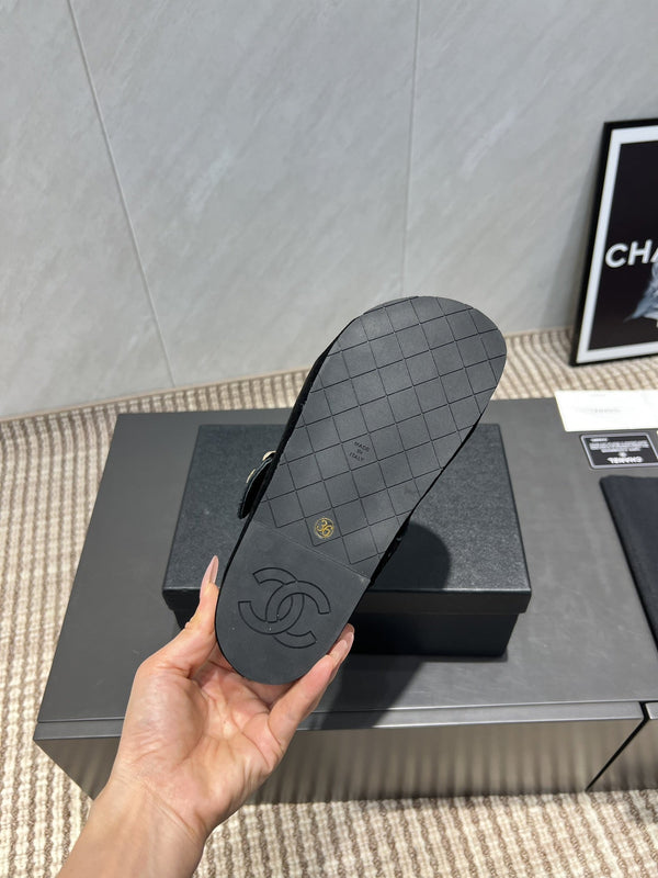 CC 25S Birkenstock Thick-Sole Loafers in Black Suede 442537