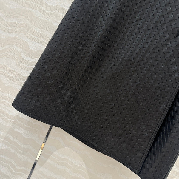 Gonna BV in pelle di agnello nera