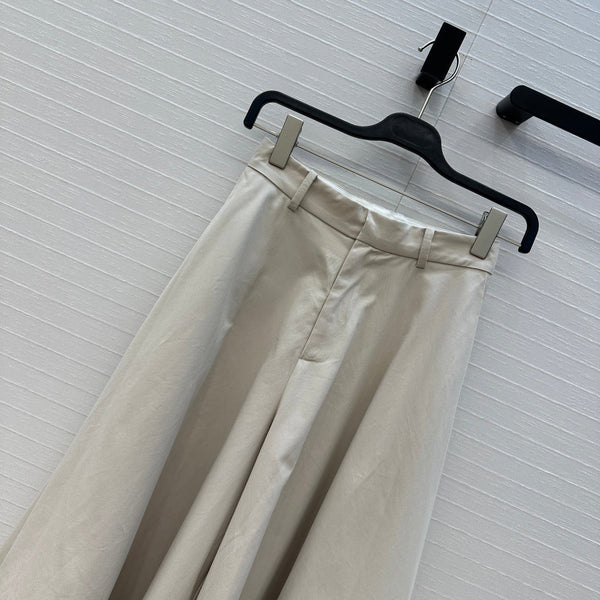 Gonna BV in cotone bianco avorio