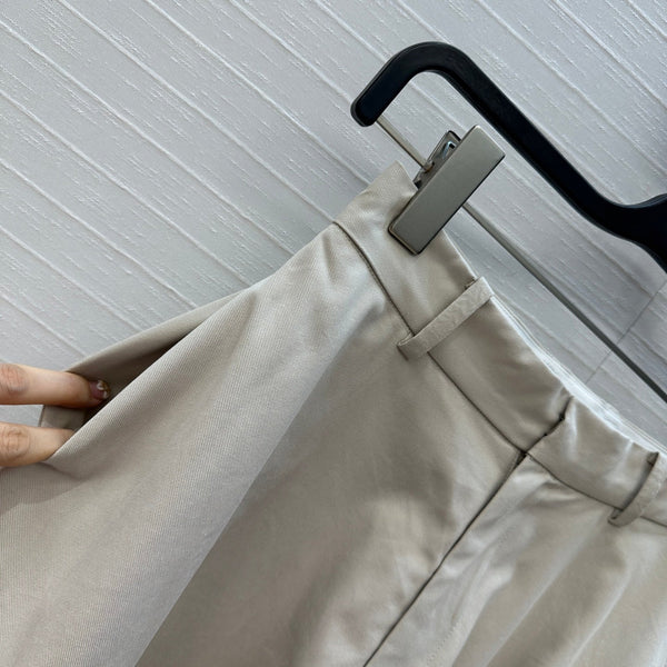 Gonna BV in cotone bianco avorio