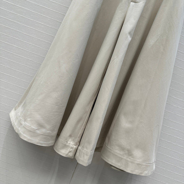 Gonna BV in cotone bianco avorio