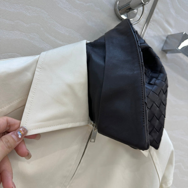 Giacca BV 25S Collo in pelle di pecora in cotone bianco