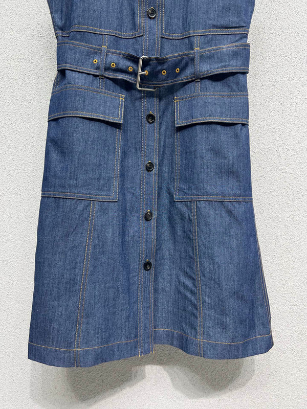 Abito gilet BV in denim blu