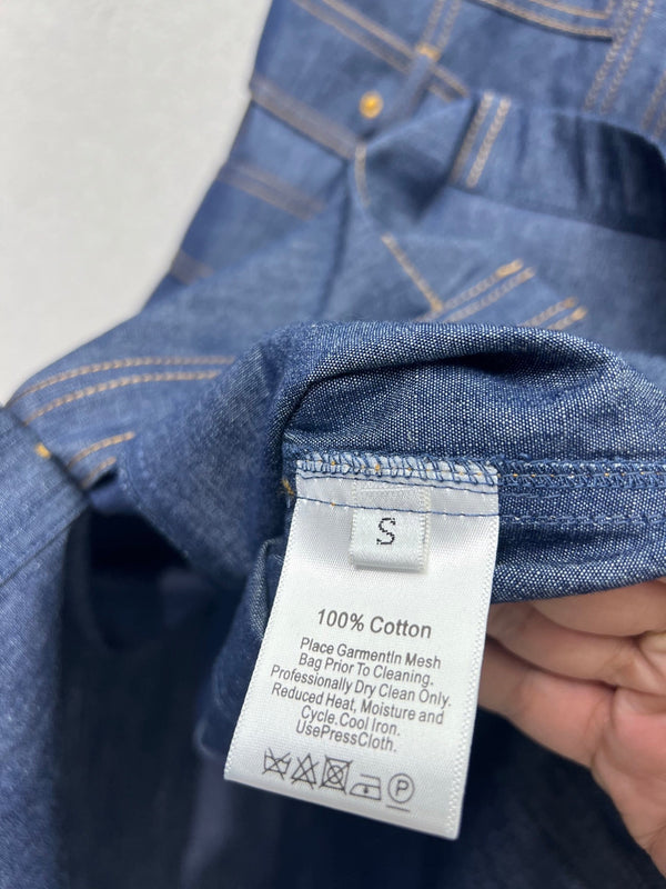 Abito gilet BV in denim blu