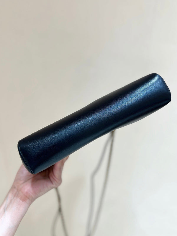 Borsa CC 25P Mini 31 in pelle di agnello e pelle scamosciata nera