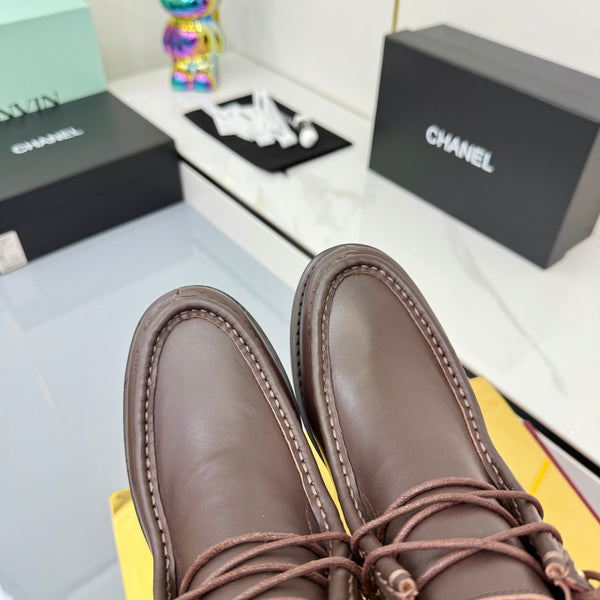 CC 25 Ankle Boots Coffee Cowhide and Tweed 454712