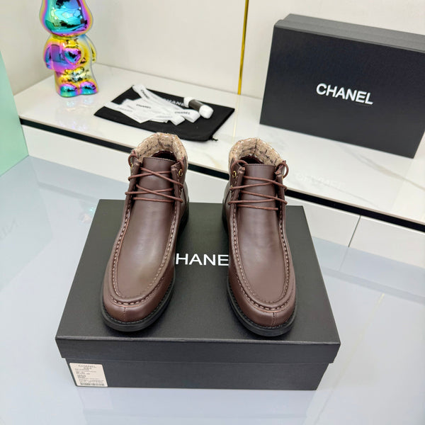 CC 25 Ankle Boots Coffee Cowhide and Tweed 454712