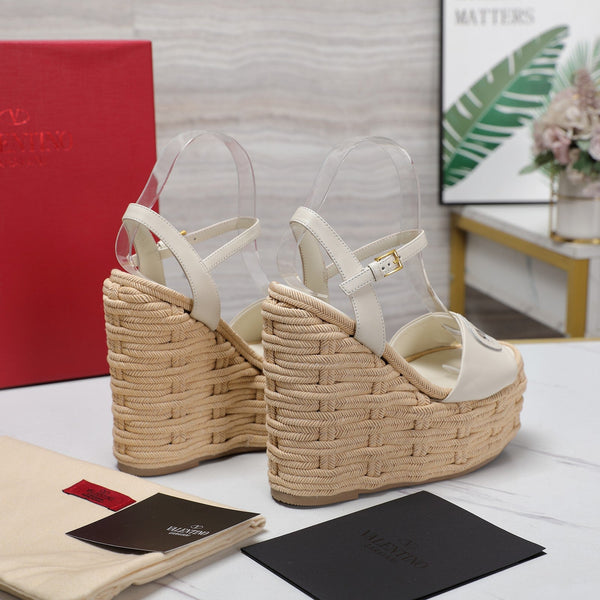 VL Flatform Sandal 15mm In Off Whide Cowhide 456395