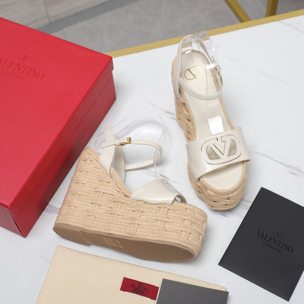 VL Flatform Sandal 15mm In Off Whide Cowhide 456395