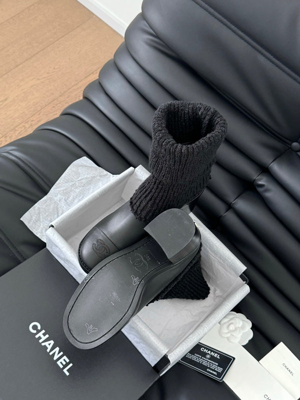 CC 25K Sock Boots Black Sheepskin 458774