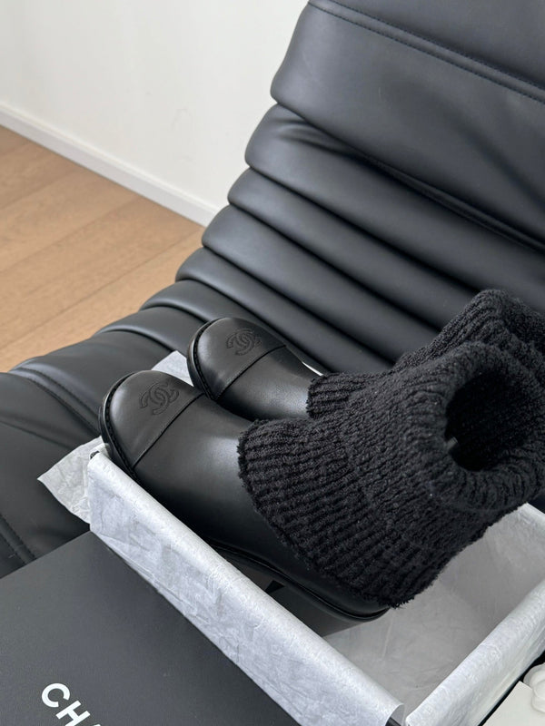 CC 25K Sock Boots Black Sheepskin 458774