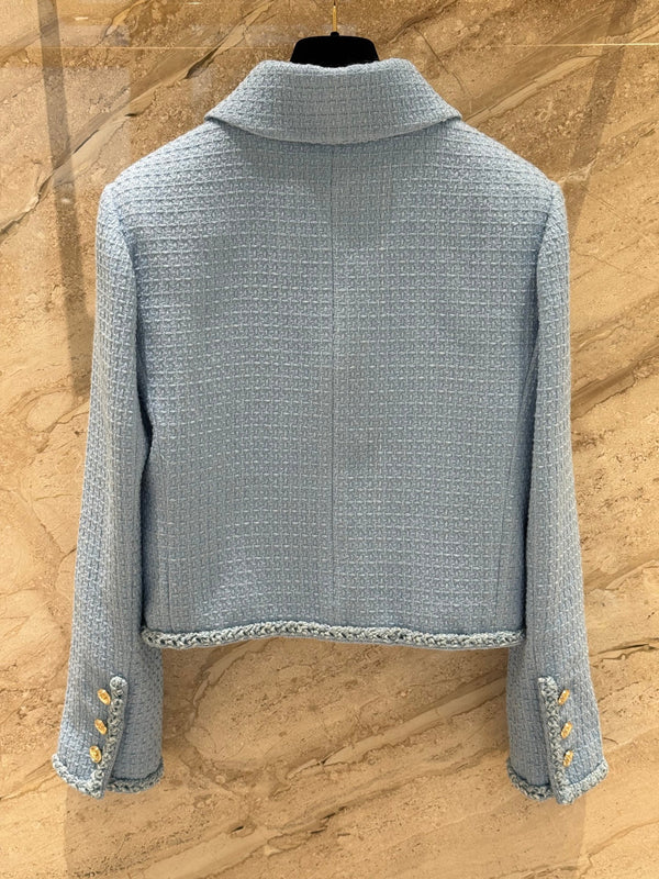 CC 25B Vest Jacket Navy Blue Wool Tweed