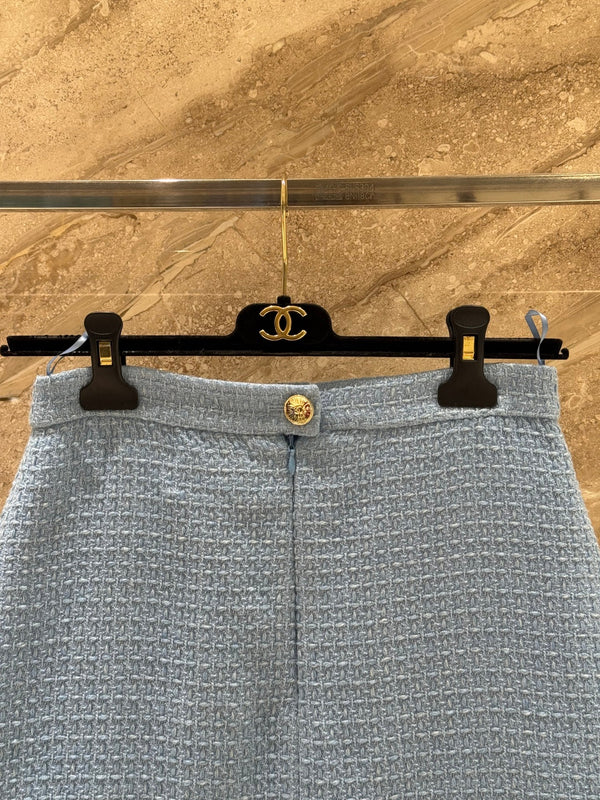 CC 25B Vest Skirt Navy Blue Wool Tweed