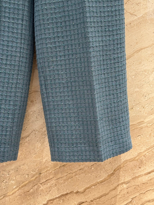 CC 25B Peacock Green Tweed Vest Pants