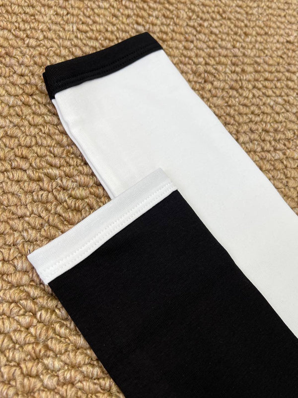 CC 25 Two-Tone Long-Sleeved Sweater Cotton