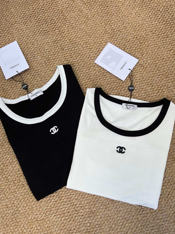 CC 25 Two-Tone Long-Sleeved Sweater Cotton