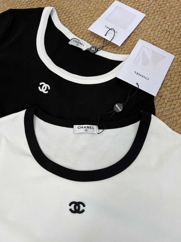 CC 25 Two-Tone Long-Sleeved Sweater Cotton