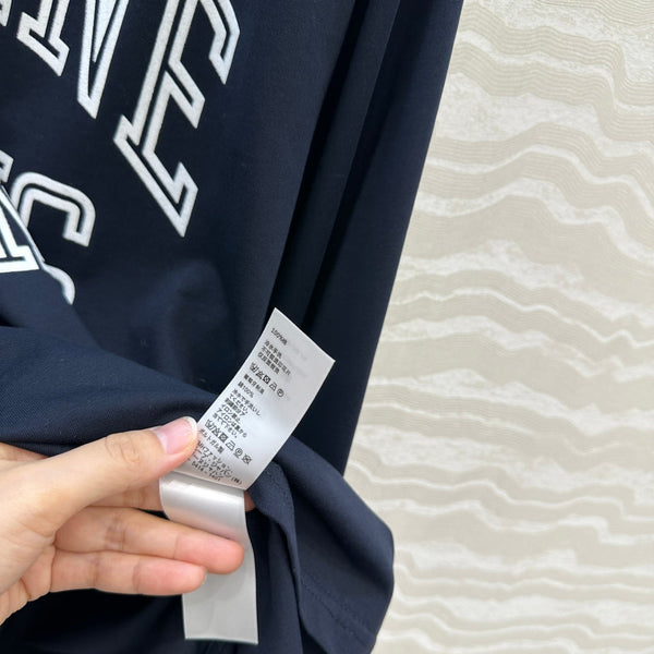 CE Rotating Arch Long-Sleeved T-shirt Blue Cotton