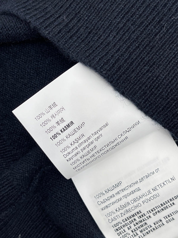 Miumiu Faux Two-Piece Knitted Short-Sleeves Vest Black and White Cashmere