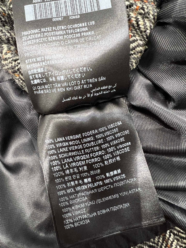 Miumiu 25FW Drawstring Mini A-Line Flared Skirt Brown Viscose