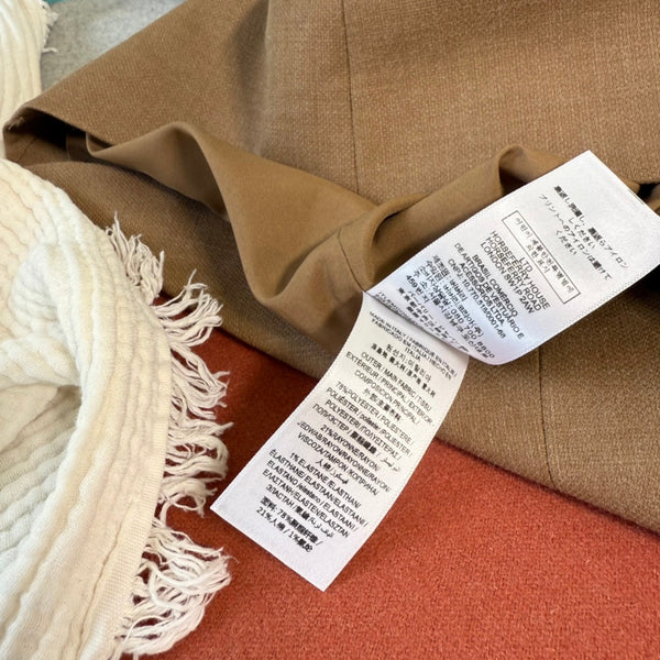 CC 25 A-Line Long Sleeved Dress Brown Polyester