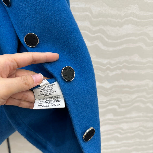 HM Coat Blue Wool and Cashmere 304569