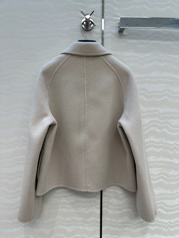 HM Coat Cream Wool and Cashmere 304574