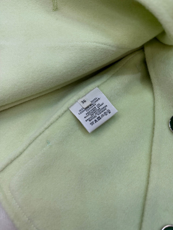 HM Double-Faced Cropped Coat Mint Green Cashmere 304249