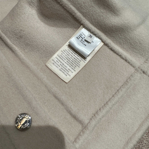 HM 25Ss Coat Off White Wool 304014