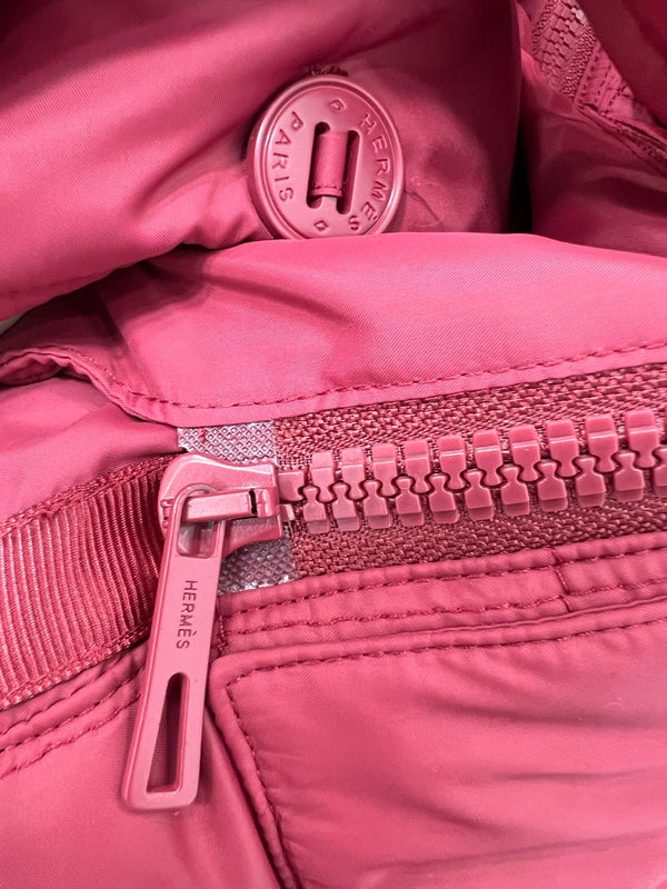 HM 25 Diamond-Guilted Padded Jacket Red Cotton and Polyester 302845