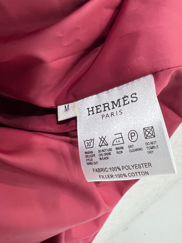 HM 25 Diamond-Guilted Padded Jacket Red Cotton and Polyester 302845