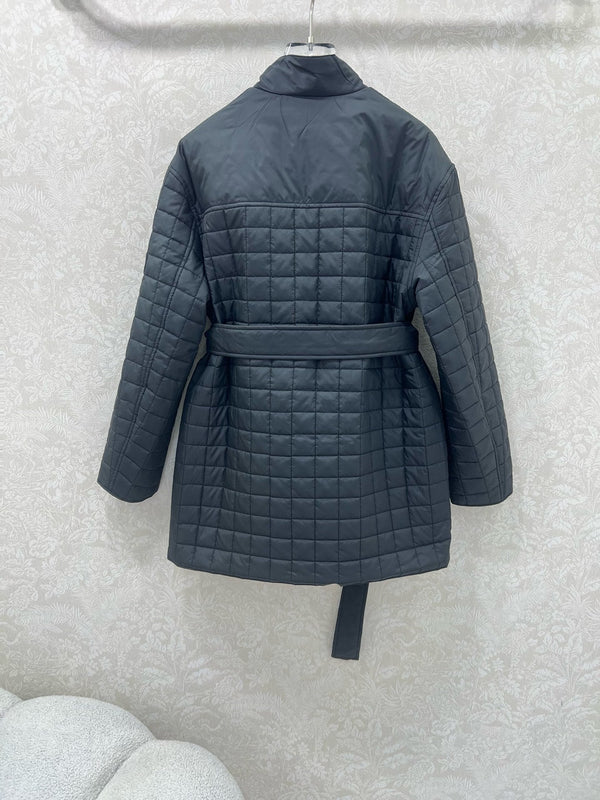 HM 25 Diamond-Guilted Padded Jacket Black Cotton and Polyester 302847