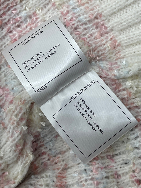 CC 25 Knitted Cardigan Button Pink Wool 305391