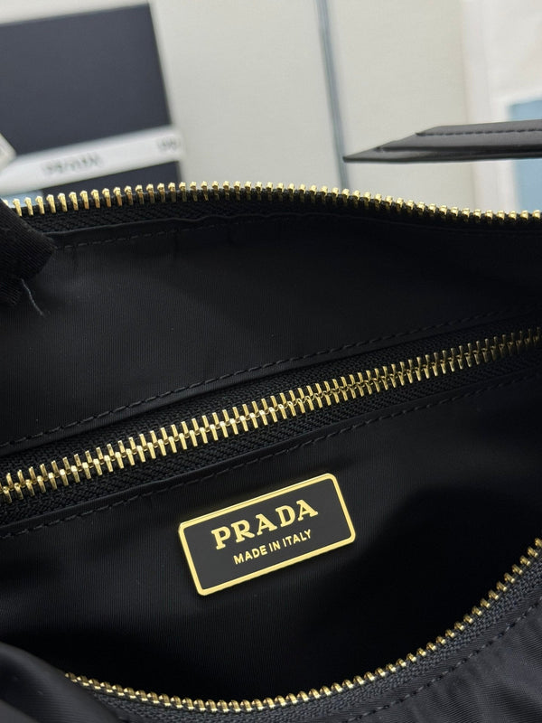 Pra Explorer Bag 32cm Black Nylon and Calfskin 267408