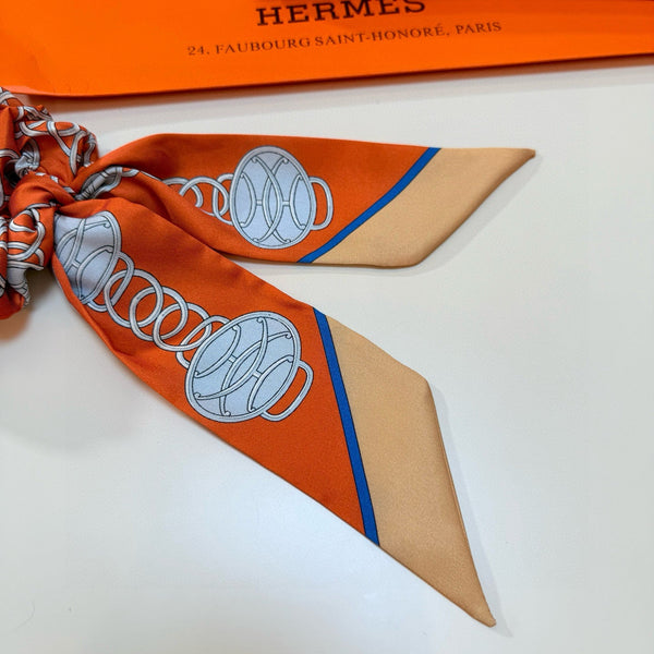 HM Twilly Small Silk Scarf and Detachable Hairband 825646