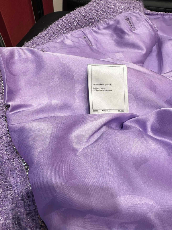 CC Brooch Jacket Lavender Polyester