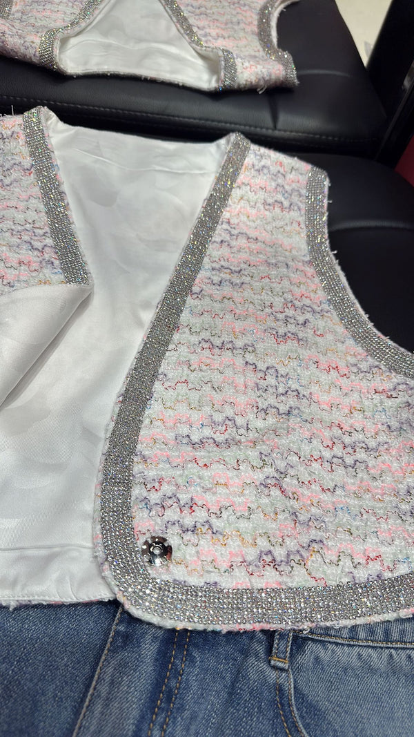 CC 25 Short Thin Vest Pink Polyester