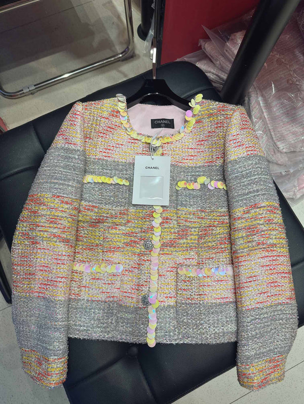 CC 25Ss Suit Jacket and Skirt Colorful Cotton