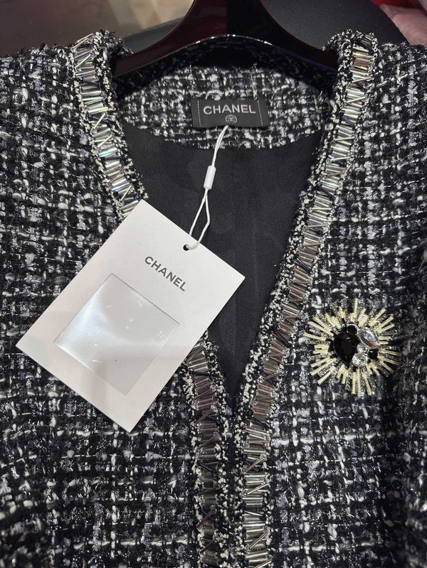 CC 25Ss Middle Length Coat Black Leather Belt