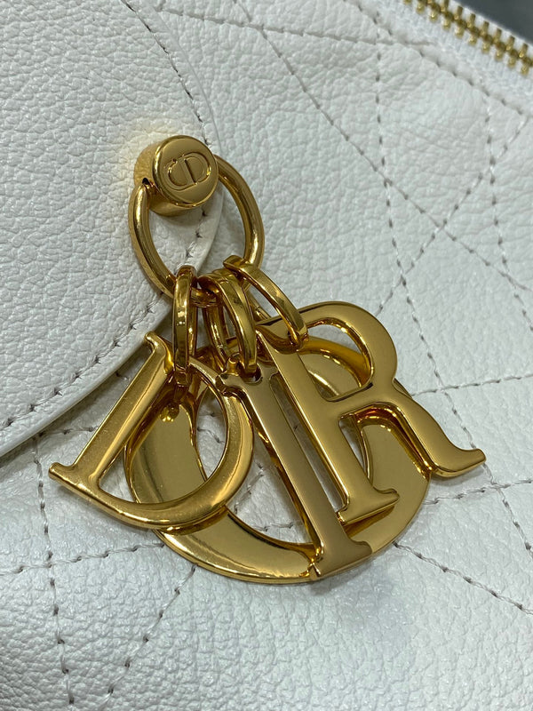 CD VOYAGE Handbag 34cm White Cowhide