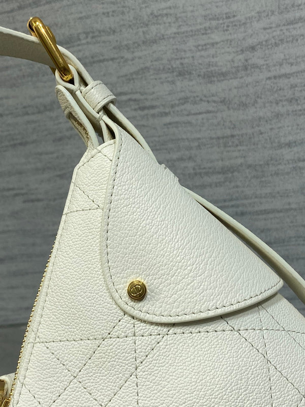 CD VOYAGE Handbag 23cm White Cowhide