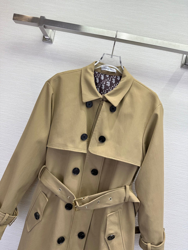 CD 25SS Long Trench Coat Beige Cotton 306561
