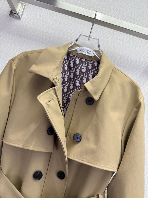 CD 25SS Long Trench Coat Beige Cotton 306561